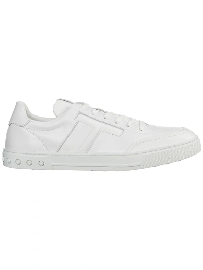 Shop Tod's Shayla Sneakers In Bianco