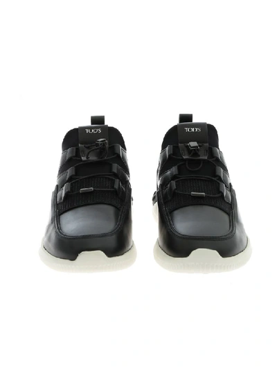 Shop Tod's Active Sport Light Sneakers In Black