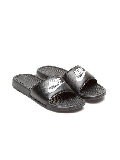 Shop Nike Benassi Jdi Slippers In Black