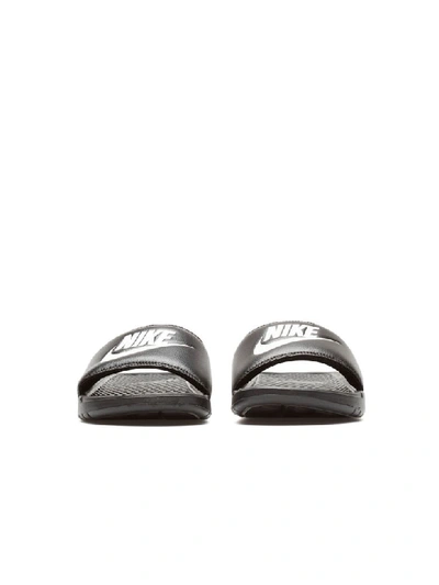 Shop Nike Benassi Jdi Slippers In Black