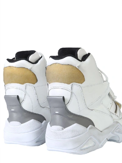 Shop Maison Margiela Hi-top Sneakers In Bianco