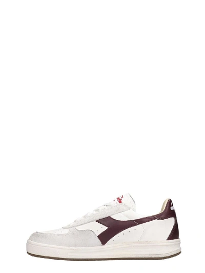 Shop Diadora B.elite Sneakers In White Leather