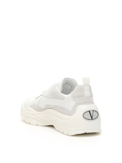 Shop Valentino Gumboy Sneakers In Bianco Ghiaccio Ghiaccio Bianco (white)
