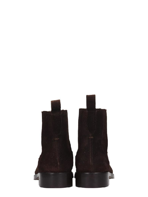 Royal Republiq Bond Chelsea High Heels Ankle Boots In Brown Suede | ModeSens