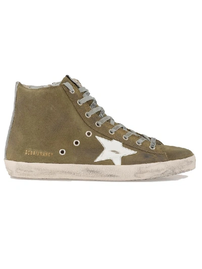 Shop Golden Goose Francy Sneaker In Military Green-white Star