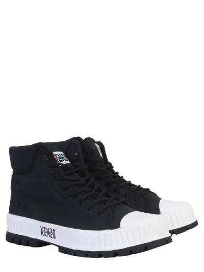 Shop Kenzo Low Top Nylon Sneaker In Nero