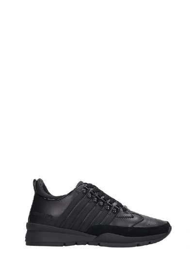 Shop Dsquared2 251 Sneakers In Black Leather