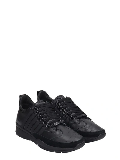 Shop Dsquared2 251 Sneakers In Black Leather