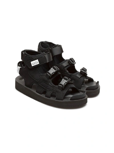 Shop Suicoke Boak-v Sandals In Black