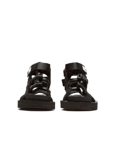 Shop Suicoke Boak-v Sandals In Black