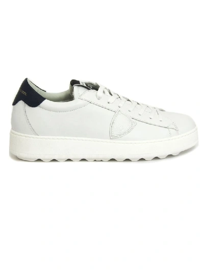 Shop Philippe Model White Leather Madeleine Sneaker In Bianco