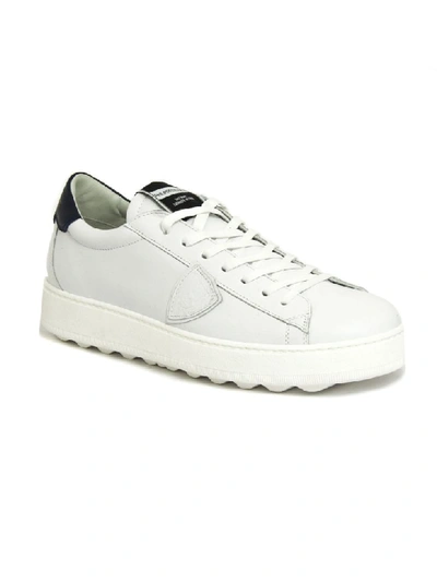 Shop Philippe Model White Leather Madeleine Sneaker In Bianco