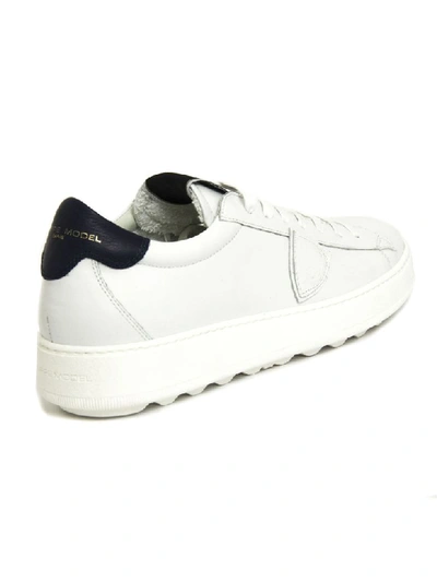 Shop Philippe Model White Leather Madeleine Sneaker In Bianco