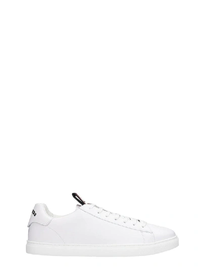 Shop Dsquared2 Evolution Tape Sneakers In White Leather