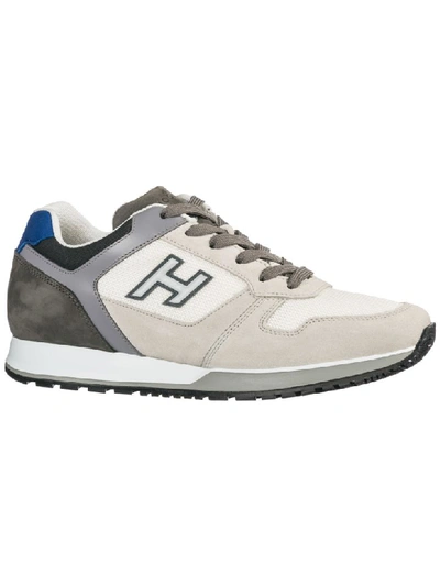 Shop Hogan H321 Sneakers In Bianco,avorio,grigio