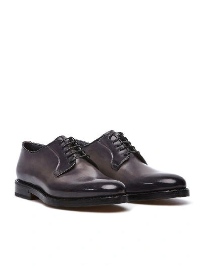 Shop Fabi Five-hole Lace-up In Grigio