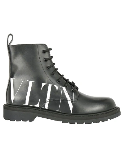 Shop Valentino Boots In Nero/bianco