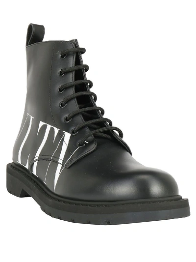 Shop Valentino Boots In Nero/bianco
