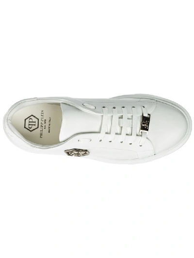 Shop Philipp Plein Hexagon Sneakers In Bianco