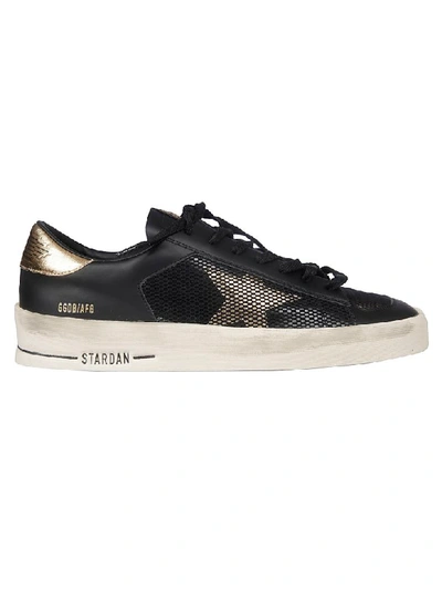 Shop Golden Goose Stardan Sneakers In Black/gold