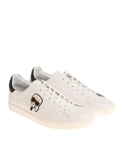 Shop Karl Lagerfeld Karlito Sneakers In Bianco Nero