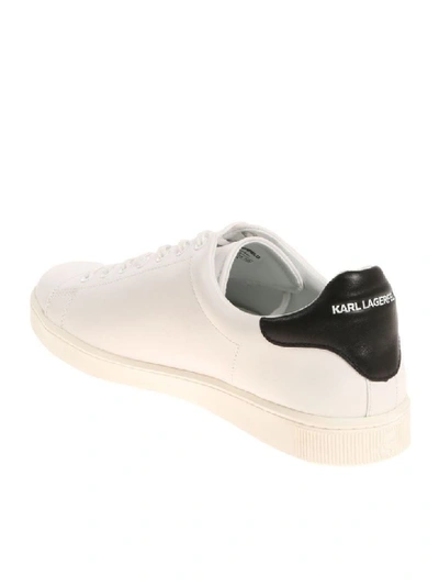 Shop Karl Lagerfeld Karlito Sneakers In Bianco Nero