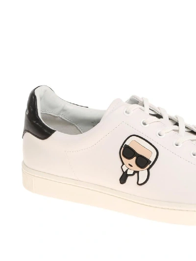 Shop Karl Lagerfeld Karlito Sneakers In Bianco Nero