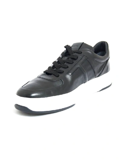 Shop Tod's Sneakers In Black Leather In Nero