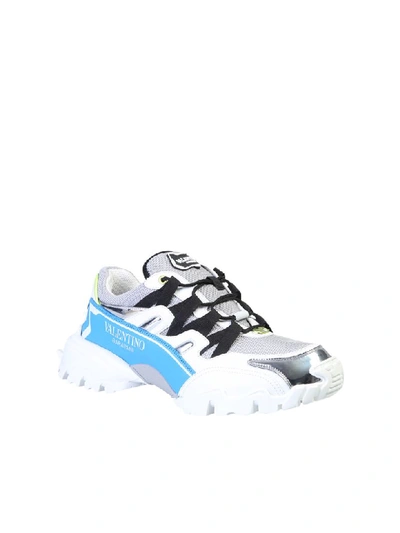 Shop Valentino Climber Sneakers In White