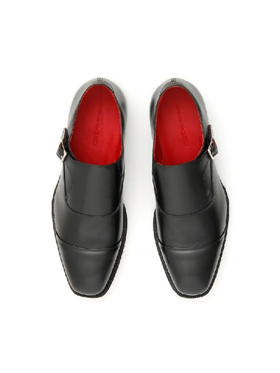 Shop Alexander Mcqueen Monk Shoes In Black (black)