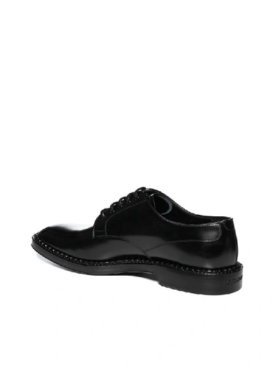 Shop Dolce & Gabbana Marsala Derby Laced Shoes In Nero