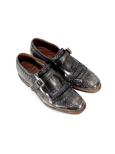 Shop Church's Shanghai S Fumé Tricolor Asphalt Moccasin In Asphalt (grey)