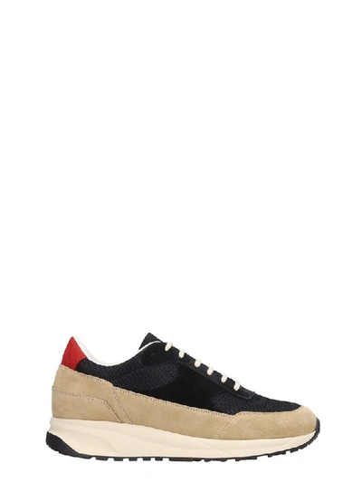 Shop Common Projects Track Classic Sneakers In Black Suede And Fabric