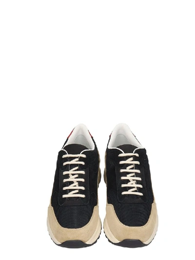 Shop Common Projects Track Classic Sneakers In Black Suede And Fabric