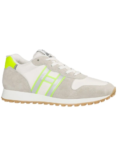 Shop Hogan H383 Sneakers In Bianco,avorio,giallo