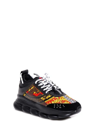 Shop Versace Sneakers In Black