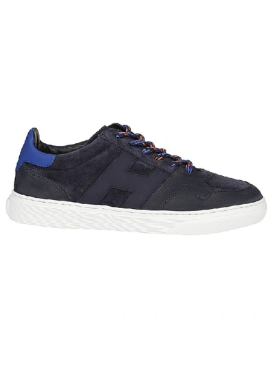 Shop Hogan H365 Basket Basso Sneaker In F Blu/blu Denim Scuro/grenz