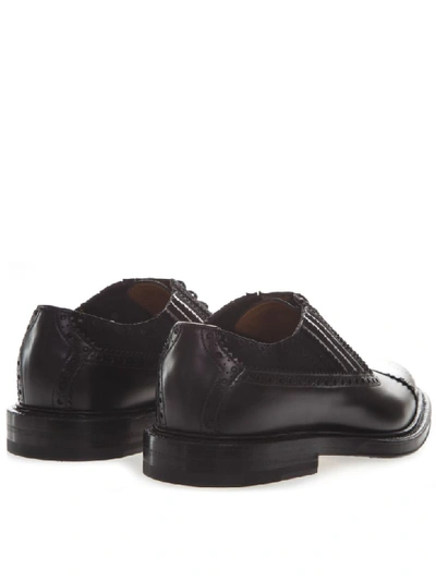 Shop Gucci Lace-up Shoes In Black Leather
