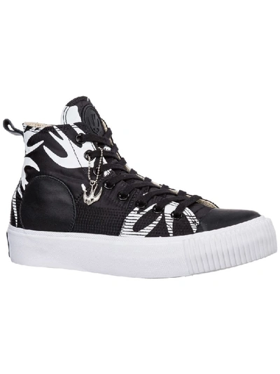 Shop Mcq By Alexander Mcqueen Mcq Alexander Mcqueen Plimsoll Platform High-top Sneakers In Black - White