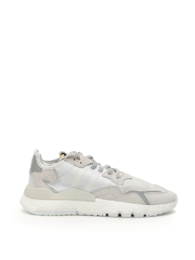 Shop Adidas Originals Nite Jogger Sneakers In Crystal White (white)