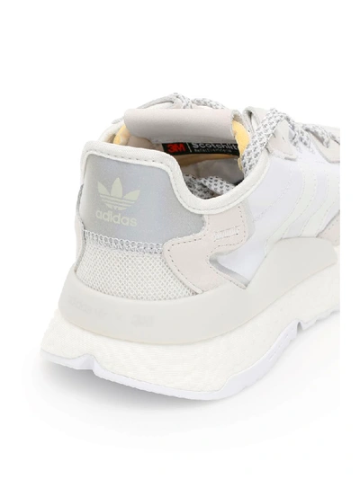 Shop Adidas Originals Nite Jogger Sneakers In Crystal White (white)