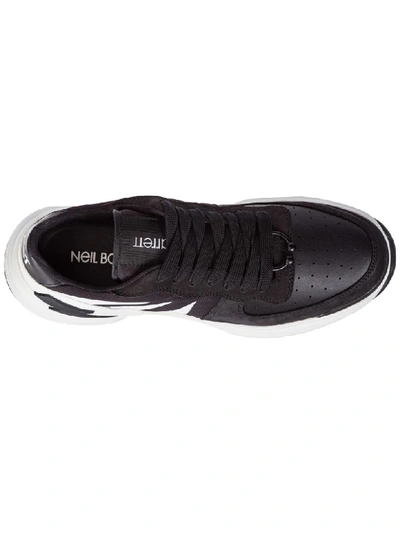 Shop Neil Barrett Tiger Bolt Sneakers In Nero