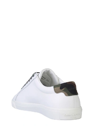 Shop Saint Laurent Andy Sneaker In Bianco