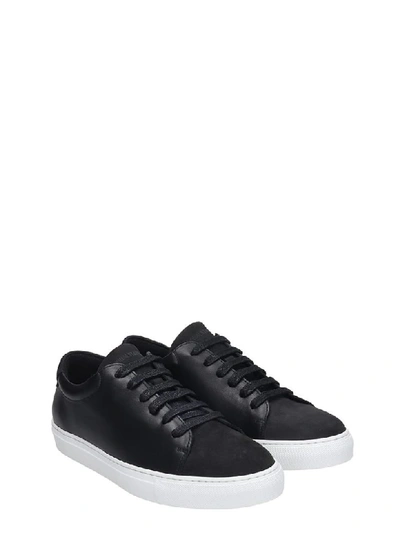 Shop National Standard Sneakers In Black Suede And Leather