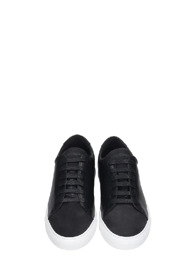 Shop National Standard Sneakers In Black Suede And Leather