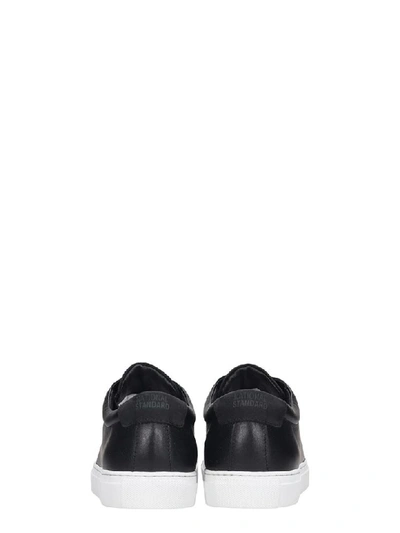 Shop National Standard Sneakers In Black Suede And Leather