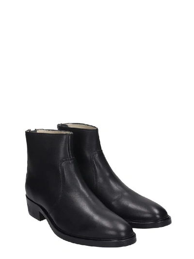 Shop Royal Republiq Hunter High Heels Ankle Boots In Black Leather