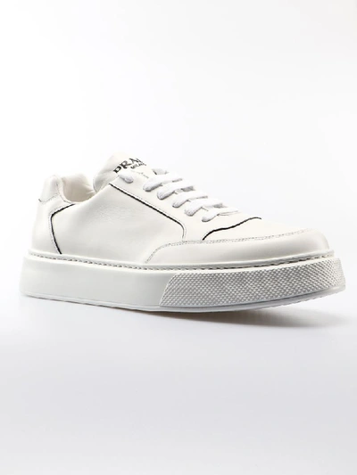 Shop Prada Street Eighty Sneakers In Bianco