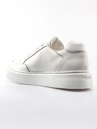 Shop Prada Street Eighty Sneakers In Bianco