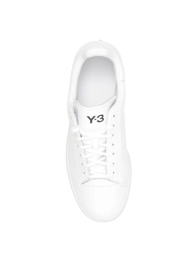 Shop Y-3 Yohji Court Sneakers In White White Black (white)